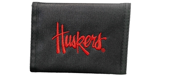 Huskers Embroidered Bi-Fold Nylon Wallet