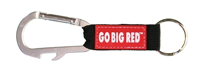 Huskers Go Big Red Keychain Carabineer