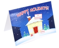 Huskers Happy Holidays Cozy Home Holiday Card