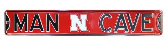 Huskers Man Cave Sign
