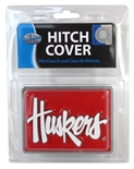 Huskers Script Steel Hitch Cover