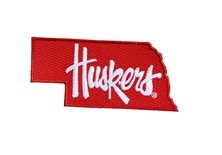 Huskers State 2 Inch Patch