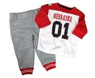 Infant Boys Huskers Jersey Pant Set