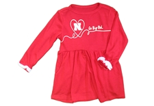 Infant Girls Go Big Red Dress N Bloomer