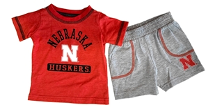 Infant Nebraska Huskers Hawkins Tee N Short Set