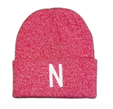 Marled Skinny N Knit Hat - Red