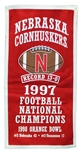 Nebraska Cornhuskers 1997 Football Champions Banner