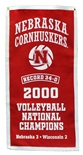 Nebraska Cornhuskers 2000 Volleyball National Championship Banner