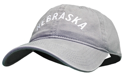 Nebraska EZA Adjustable Cap - Gray