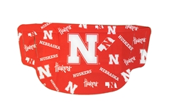 Nebraska Fan Mask - Red