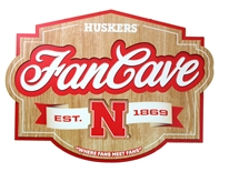 Nebraska Fancave 3D Wall Plaque