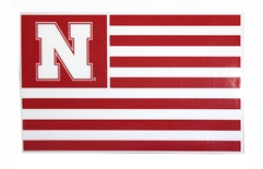 Nebraska Flag Square Decal Color Shock