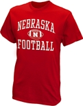 Nebraska Football w Ball Tee - Red