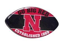 Nebraska Go Big Red Football Magnet