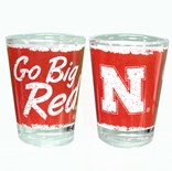 Nebraska Go Big Red Shot Glass