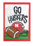 Nebraska Go Huskers Football Garden Flag