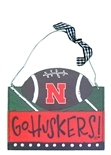 Nebraska Go Huskers Football Ornament