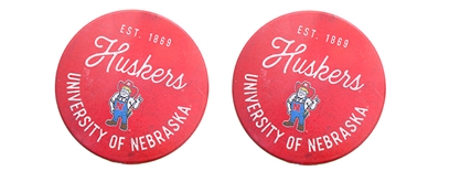Nebraska Herbie Huskers 2 Pack Thirsty Car Coasters