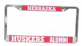 Nebraska Huskers Alumni License Plate Frame