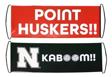 Nebraska Huskers Kaboom Volleyball Scroll Banner