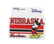 Nebraska Huskers Mickey Mouse Striped Sticker