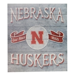 Nebraska Huskers Vintage 1869 Banner Sign