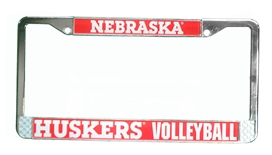 Nebraska Huskers Volleyball License Plate Frame