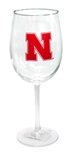 Nebraska Iron N Wine Glass