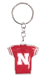Nebraska Jersey Keychain