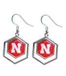 Nebraska Juno Silver Dangle Earrings