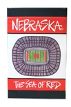 Nebraska Memorial Stadium Garden Flag