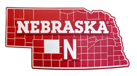 Nebraska N State 3D Wall Plaque