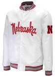 Nebraska Satin Varsity Charlie Hustle Jacket
