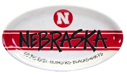 Nebraska Striped Gameday Platter