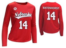 Nebraska Volleyball Batenhorst Number 14 Youth Jersey