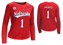 Nebraska Volleyball Hames Number 1 Jersey