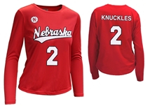 Nebraska Volleyball Knuckles Number 2 Youth Jersey
