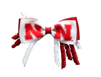 Red And White Nebraska Spryro Hair Bow Clip Neil Enterprises
