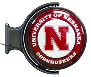 Rotating Illuminated University of Nebraska Sign