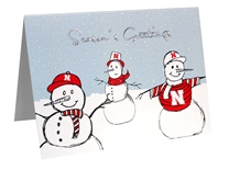 Seasons Greetings Snowmen Card