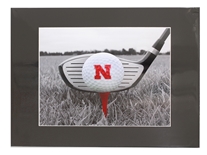 Teed Off Huskers Matted Print