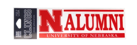 University Of Nebraska Alumni Window Cling
