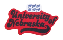 University Of Nebraska Huffed Front Sticker 