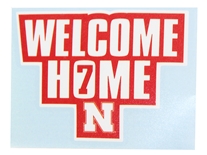 Welcome Home Nebraska 7 Decal