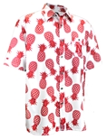 Husker Pineapples Button Up Camp Shirt