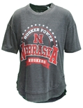 Womens Husker Power Vintage Poncho Top