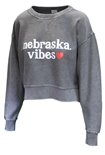 Womens Husker Vibes Corded Chicka-D Pullover