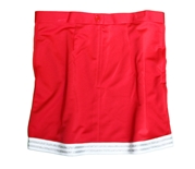 Womens Red N White Glitter Cheer Skirt