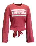 Ladies Vintage Nebraska Tie Back Haachi Top