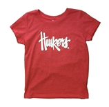 Youth Boys Huskers Script Soft Tee